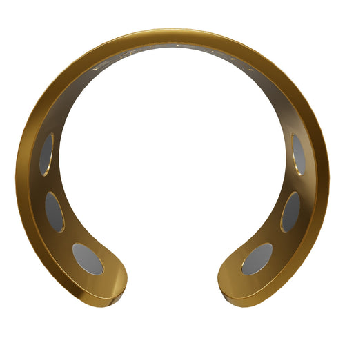 EASEYN gold magnetotherapy ring with embedded neodymium magnets for natural stress relief and wellness therapy luxury finish
